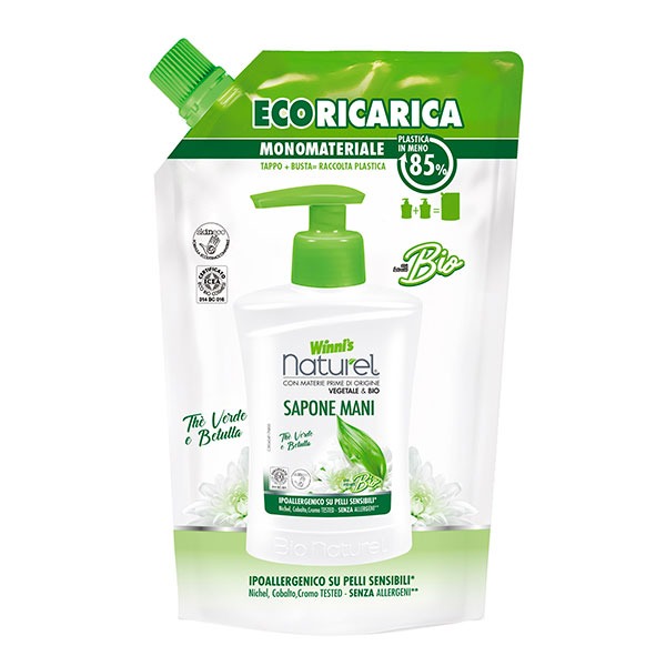 Ecoricarica Sapone Mani Thè Verde e Betulla